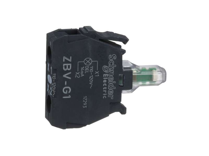 Schneider Electric Beli svetlosni blok za glavu Ø22 integrisan LED 110...120V vijčani priključak;ZBVG1