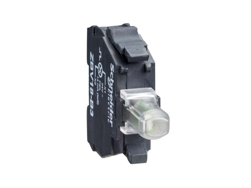 Schneider Electric Beli svetlosni blok za glavu Ø22 integrisan LED 230..240V vijčani priključak;ZBVM1