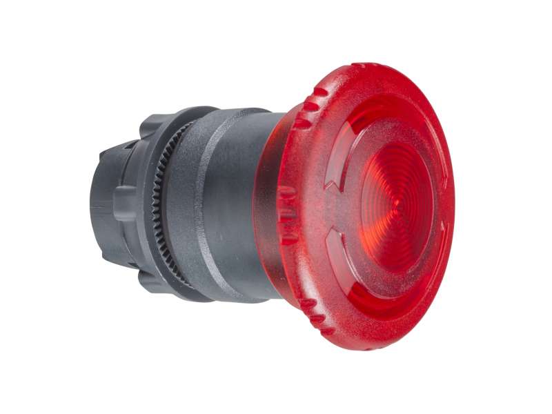 Schneider Electric Crvena Ø40 svetleća pečurkasta glava tastera Ø22 zadrška za integrisan LED;ZB5AW743