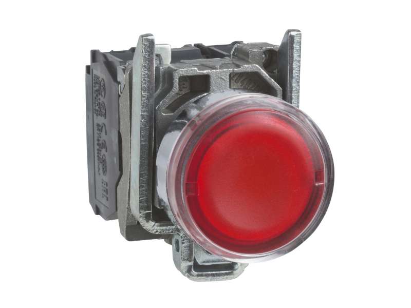 Schneider Electric Crveni udubljeni kompletni svetleći taster Ø22 sa povratkom 1NO+1NC 24V;XB4BW34B5