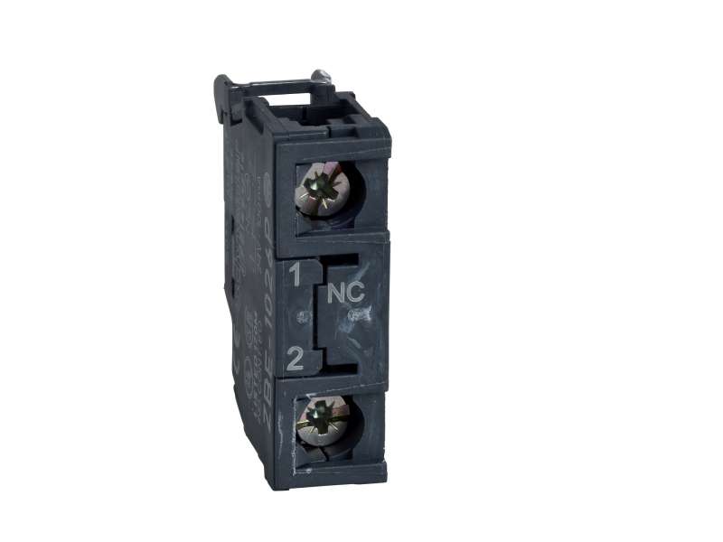 Schneider Electric Jednostruki kontaktni blok za glavu Ø22 1NC pozlaćeni, vijčani priključak;ZBE1026