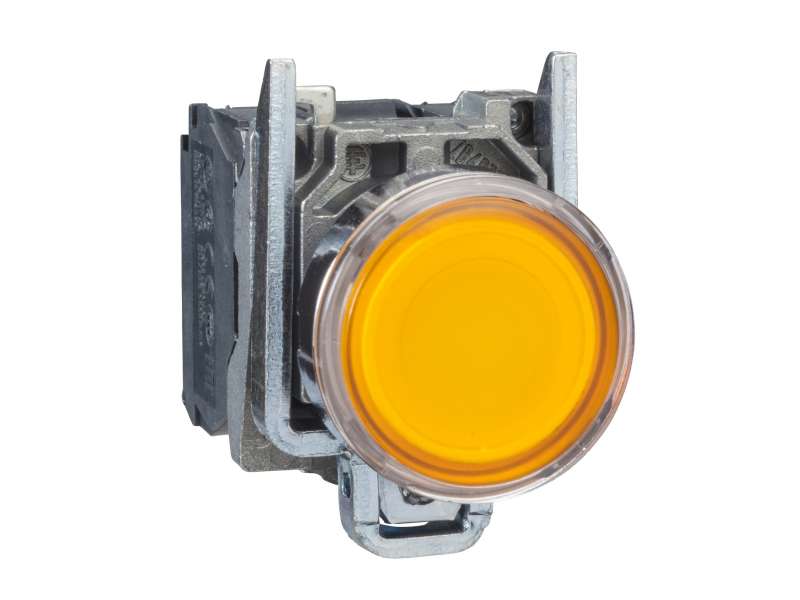 Schneider Electric Narandžasti udubljeni kompletni svetleći taster Ø22 sa povrat. 1NO+1NC 110..120V;XB4BW35G5