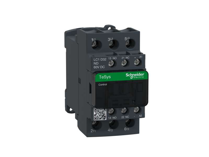 Schneider Electric TeSys D kontaktor-3P(3 NO) - AC-3 - <=440 V 32A- 60 V DC standardni kalem;LC1D32ND