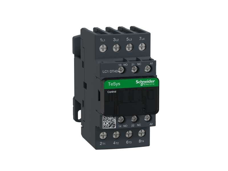 Schneider Electric TeSys D kontaktor - 4P(4 NO) - AC-1 - <= 440 V 40 A - 24 V AC 50/60 Hz kalem; LC1DT40B7