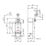 EUCHNER Position switch NG.HS, steel roller, NG1HS-510-M (Order no. 079927) - slika 3