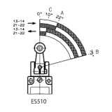 EUCHNER Position switch NG.HS, steel roller, NG1HS-510-M (Order no. 079927) - slika 4